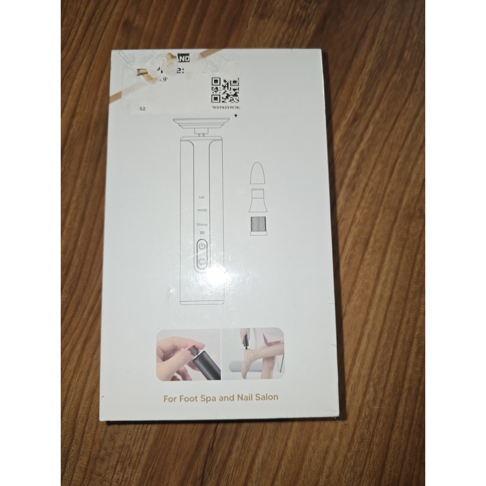 Electric Foot Callus Remover S18 White 3-Speed Replaceable Heads Foot Rasp